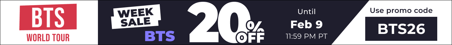 BTS World Tour - 20% OFF