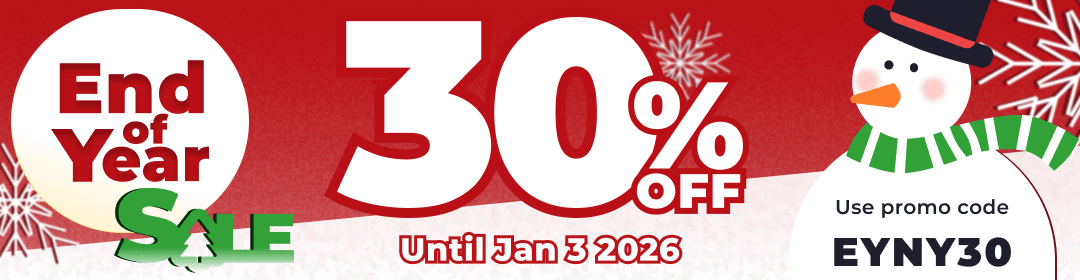 End of Year Sale - 30% OFF